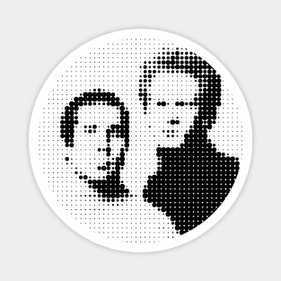 Simon & Garfunkel / Minimalist Graphic Artwork Design Magnet